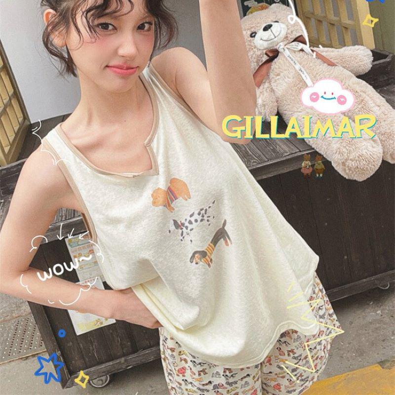 Women s Padded Camisole Pajama Set: Wearable Outdoors, Includes Vest and Shorts, Lightweight, Cotton-like, Lapel Two-Piece Homewear. M-L