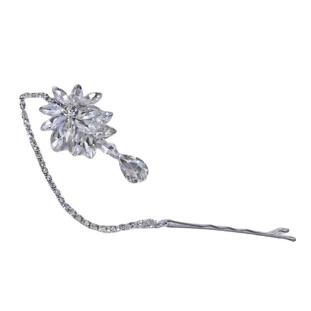 Bohemian Rhinestone Head Chain Headwear Boho Headband Fashion Forehead Chain Bride