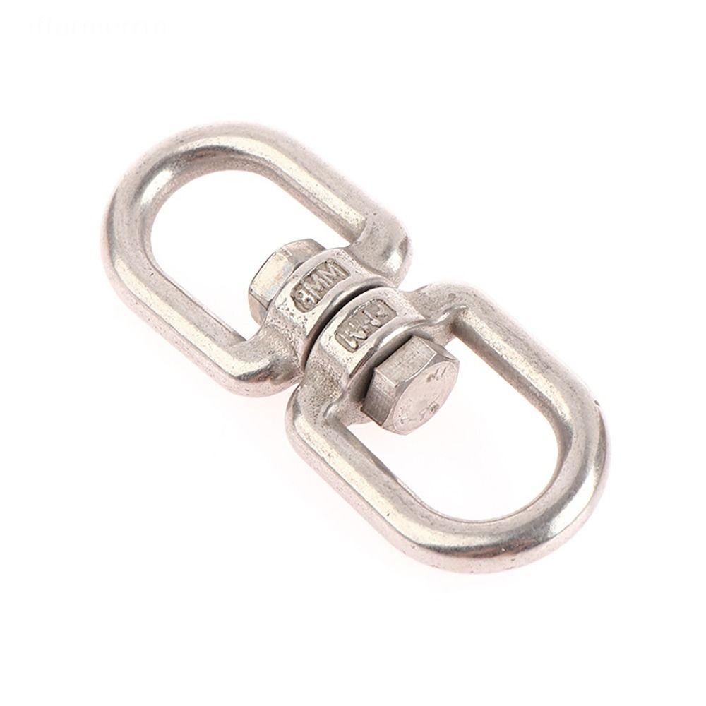 1Pcs 4mm 5mm 6mm 8mm Carabiner Clasp 304 Stainless Steel Marine Anchor Swivel Durable 8 Ring Hook
