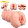 Realistická vagina realistická umělá vaginální anální sexuální panenka Erotické sexuální hračky pro dospělé pro muže měkká kapsa kočička pro muže s masturbátorem