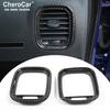 Dashboard Side Air Vent Decoration Cover Trim for Dodge Charger 11+ Carbon Fiber