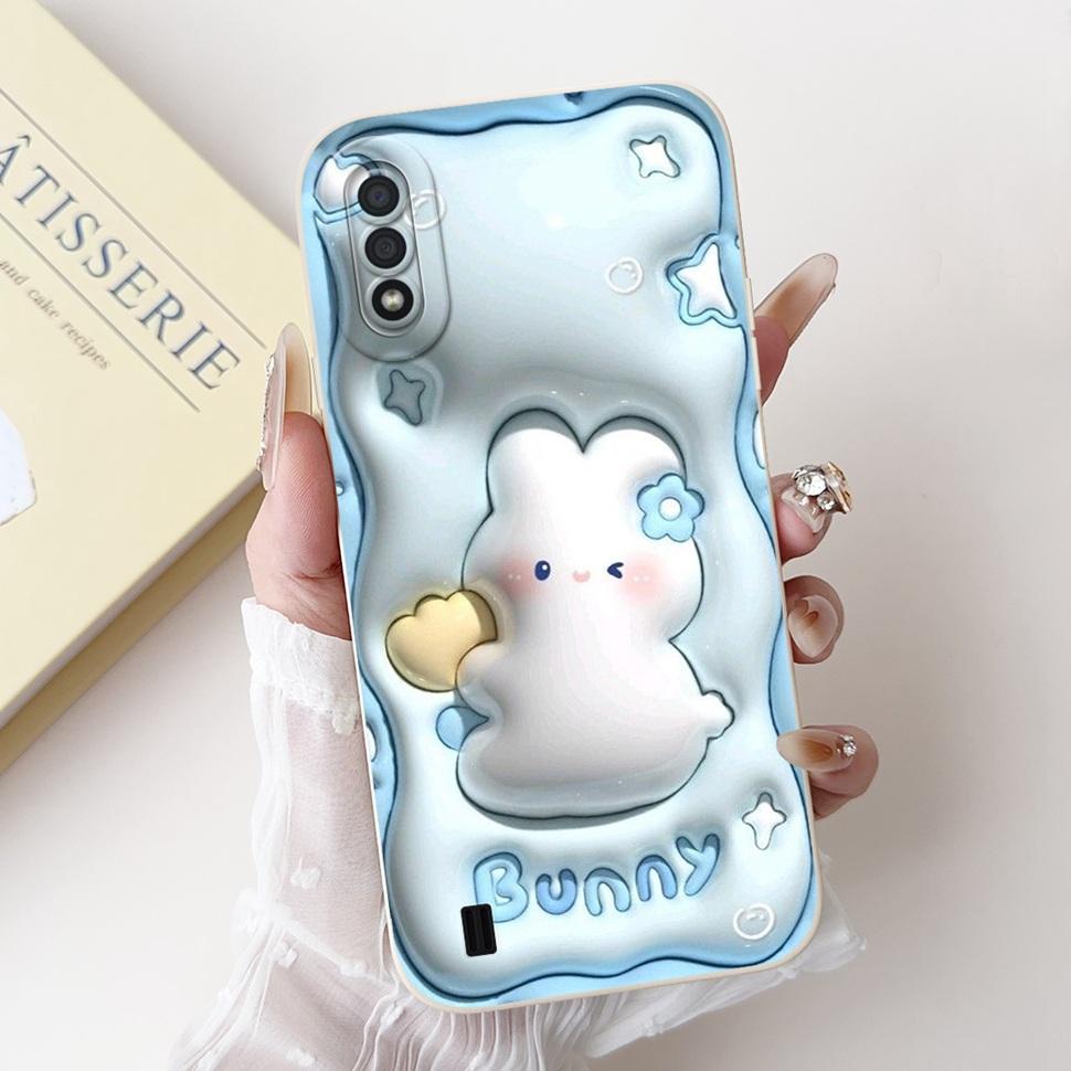 For Samsung Galaxy A01 Case Fashion Flower Painted Cover Soft TPU Matte Phone Case for Samsung A01 GalaxyA01 SM-A015F TPU