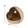 Coconut Bird Nest Hut Breeding Cage Decor Garden Portable Pet Habitat Small Animals House