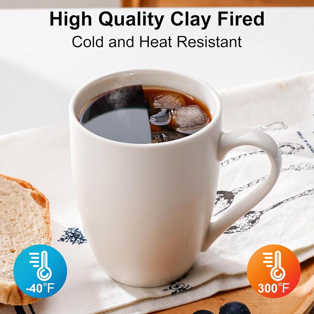2ks hrnek na kávu Keramické velké šálky na kávu Keramické bílé hrnky na kávu na latte, čaj, cappuccino, kakao vhodné pro mikrovlnnou troubu