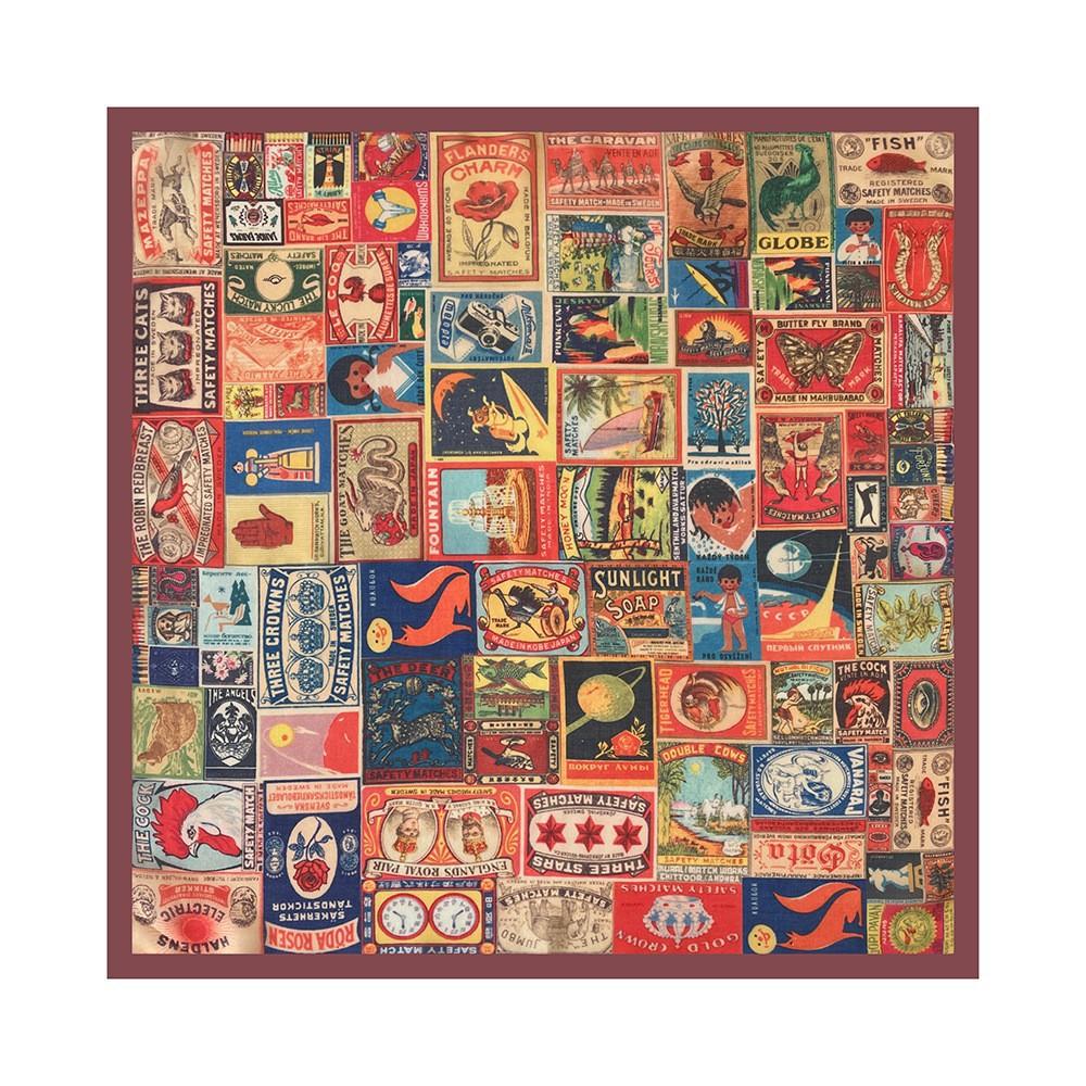 Oil Painting Retro Literary Silk Scarf Cotton Square Scarf Versatile Cashew Nut Silk Scarf 70 Square Scarf Elegant Decorative Waist Seal Belt Scarf