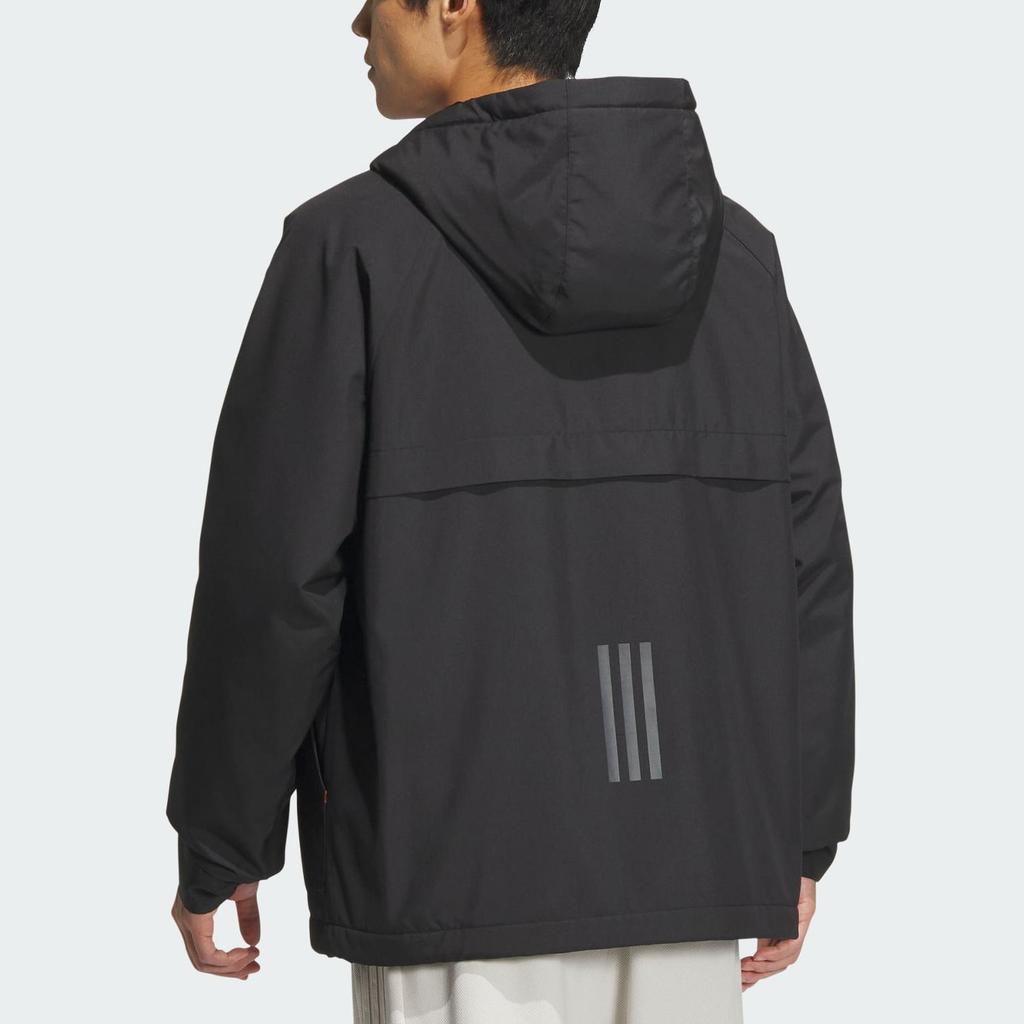 adidas FW24 TH Warme Serie Outdoor Winddicht Wasserdicht Sportlich Lässig Kapuzenjacke Herrenjacke Schwarz JI8680
