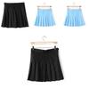 Versatile Women's Girls Slim High Waist Pleated Tennis Skirt Perfect For Skating And Dancing