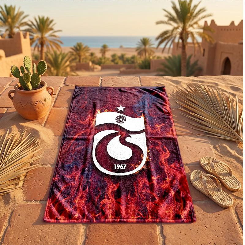 Trabzonspor FC Print Mikrofaser Strandtuch Schnelltrocknend Saugfähig Großes Handtuch für Strand Schwimmen Reisen