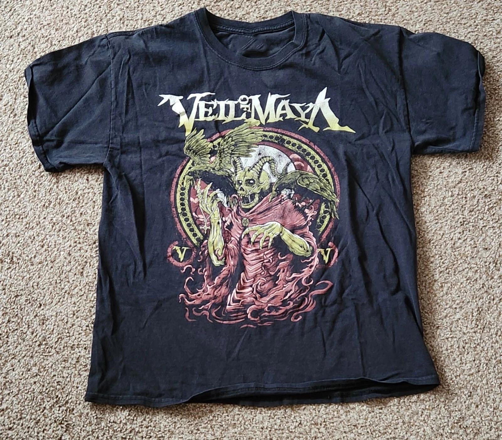 Men s and Women s T-shirts VTG Veil Of Maya Band Album L