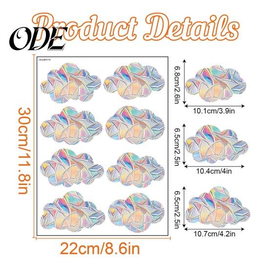 Detachable Window Sticker Butterflies Self-adhesive Rainbow Prism Suncatcher Decorate Glass Decal Home Decor Supplies