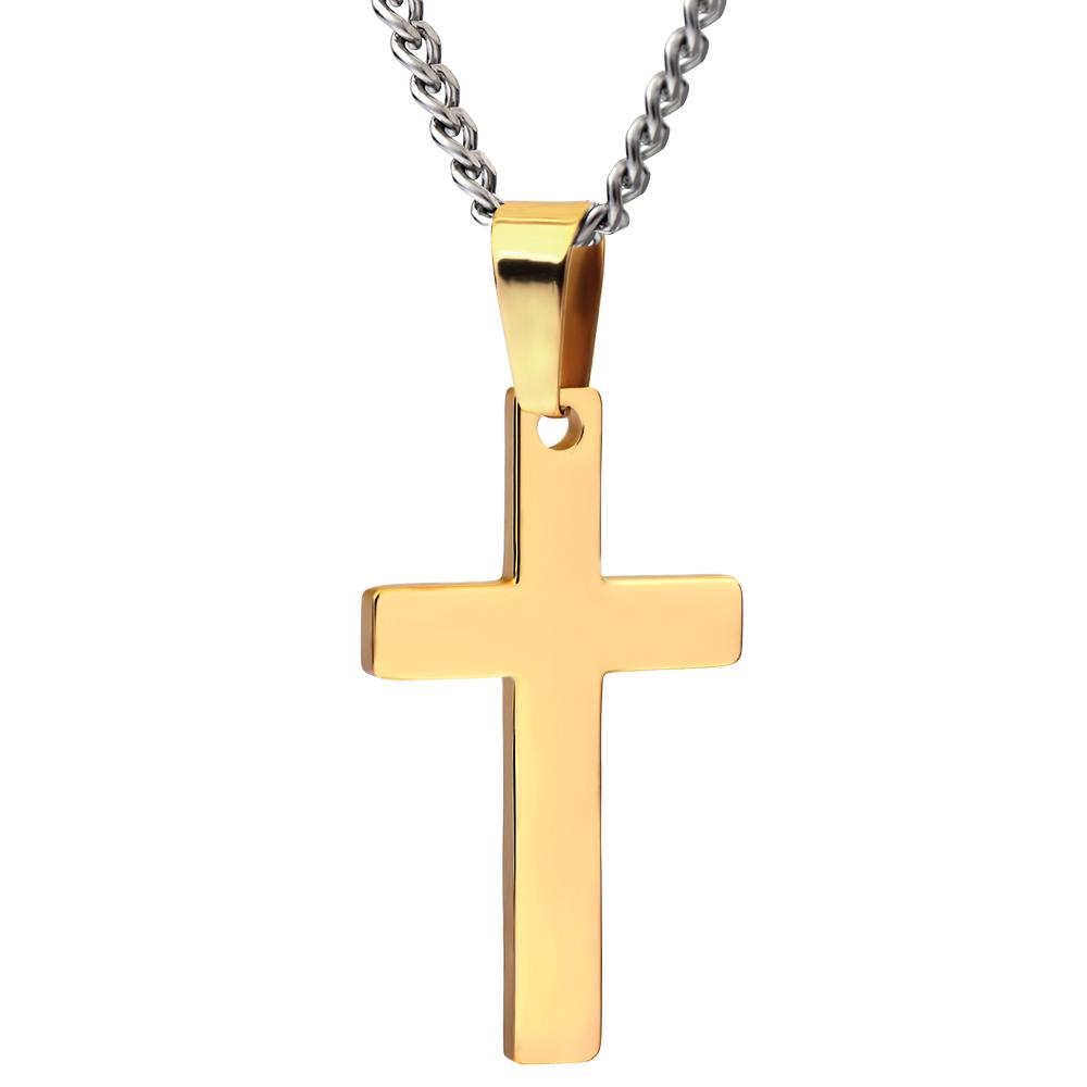 2025 Unique Creative Design Stainless Steel Cross Couple Necklace - Versatile and Fashionable