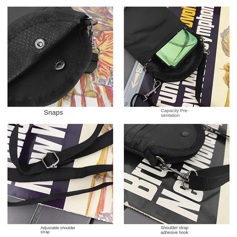 Casual Mini Square Bag Large Capacity Mobile Phone Bag Storage Purse Nylon Crossbody Bag Outdoor
