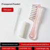 Unisex Transparent Essential Oil Massage Comb Reservoir Rolling Teeth Ergonomic Design for Comfortable Scalp Massage
