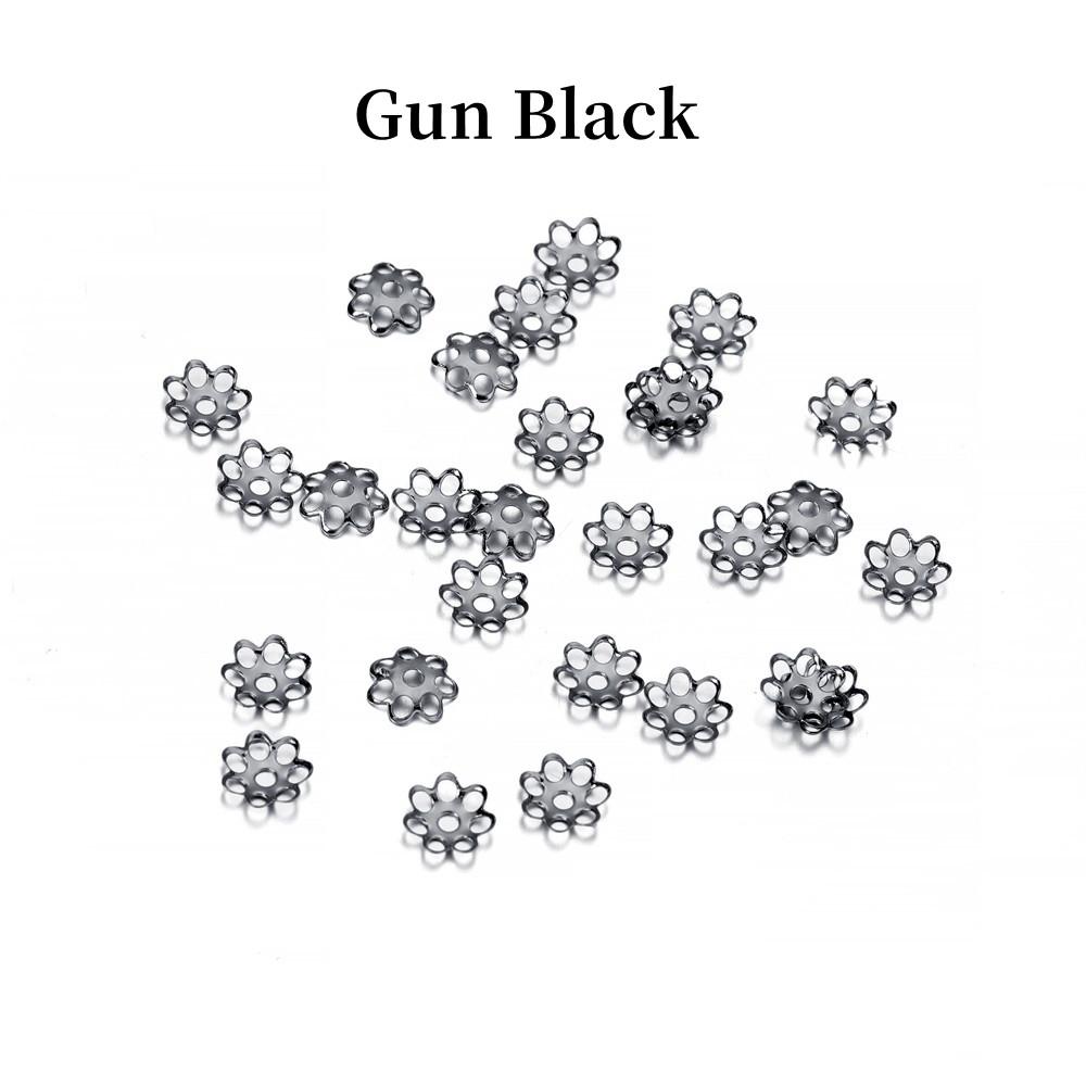 600pcs/Lot 6mm Hollow Flower Metal Filigree Loose Spacer Bead Caps Cone End Filigree For Diy Jewelry Finding Making Supplies