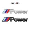 2PCS for BMW M M3 M4 M5 E60 X1 X5 X3 X7 X6 F10 F20 M Performance Metal Car Accessories Sticker Emblem Decal Exterior Decoration
