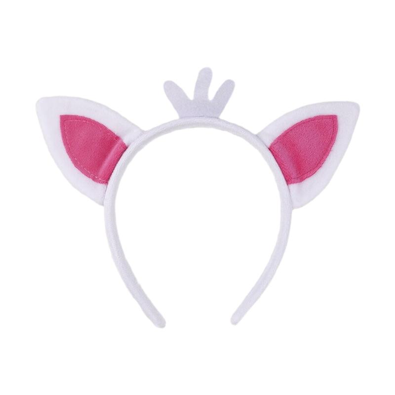 Foxes Costumes Set Foxes Ear Headbands Tail Nose Bowtie Tutu Skirt Animal Cosplay Costumes for Halloween Christmas Party