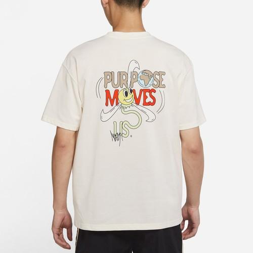 Nike Men's Retro American Sportswear Printed Logo Short-Sleeve T-Shirt