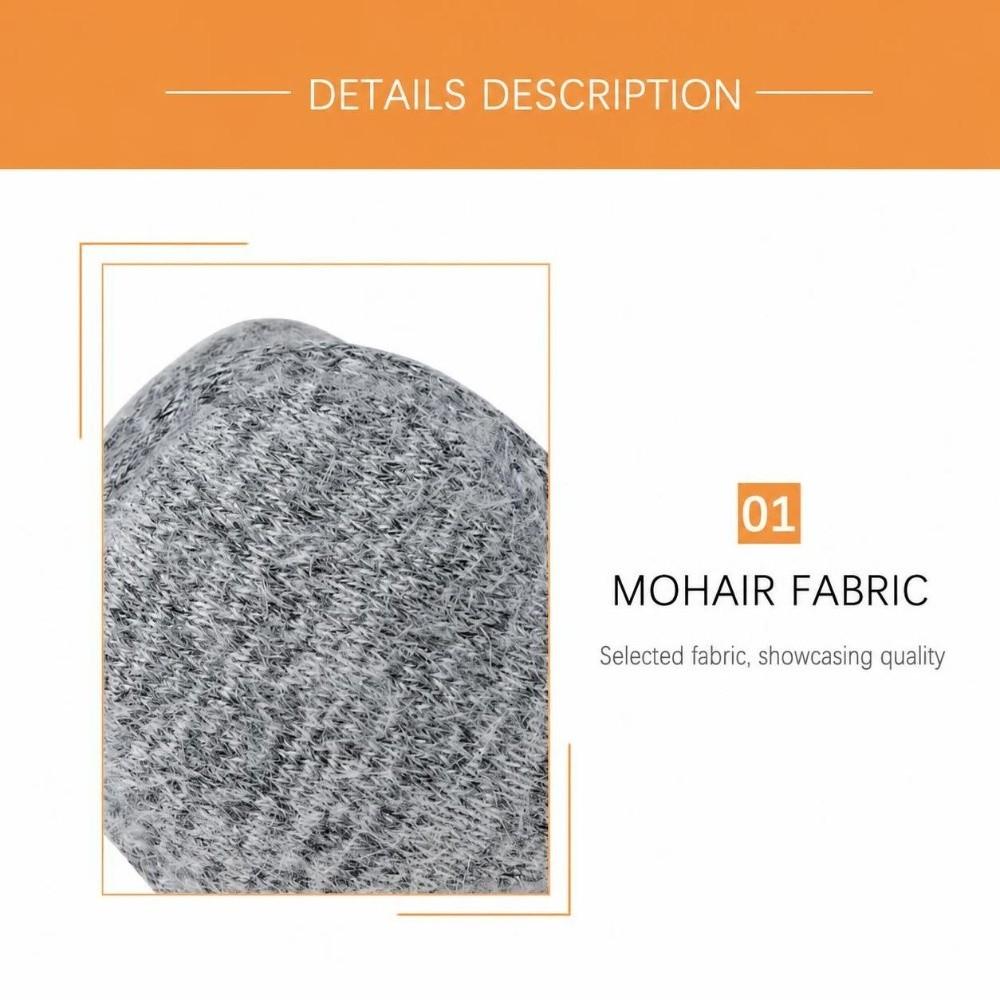 Plush Lining Knitted Ear Warmers Stretch Foldable Ear Protector  Outdoor Cold Protection