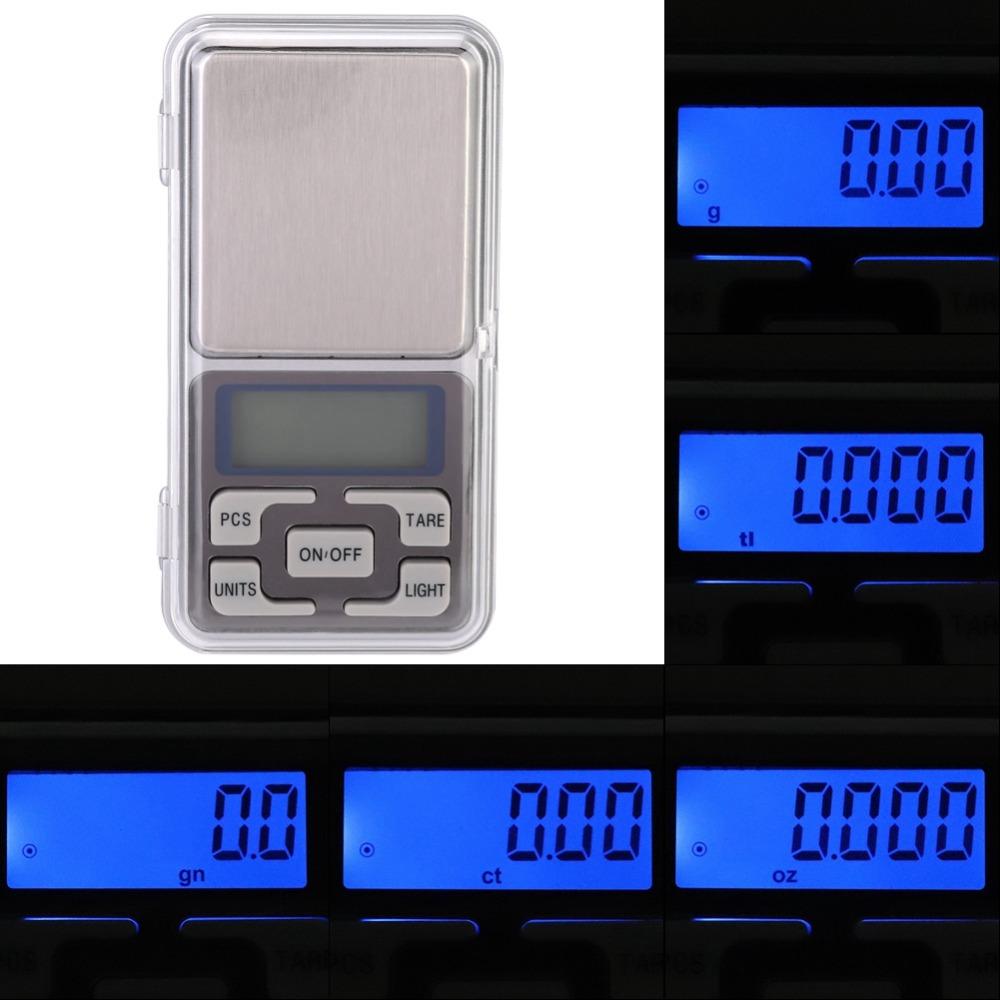 200g x 0.01g Mini Electronic Scale Silver Jewelry Scale Durable Digital Pocket Scale Food Weighing