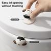 2Pcs/Set Toilet Lid Lifter Sheep Dog Shape Toilet Cover Lifter Easy Installation Versatile
