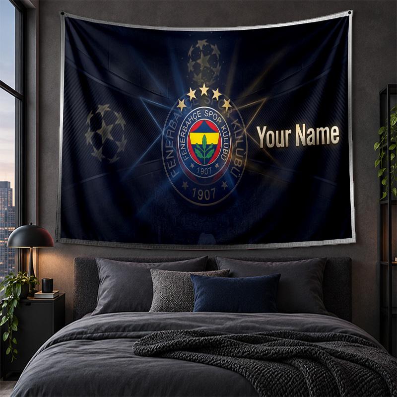 Personlig Gobelin Væghængning Fenerbahçe FC Mønster Kunst Baggrundsklud