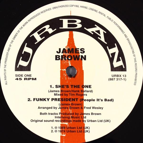 

12inch Record JAMES BROWN - She s The One URBX13 Urban UK Soul/Funk Used