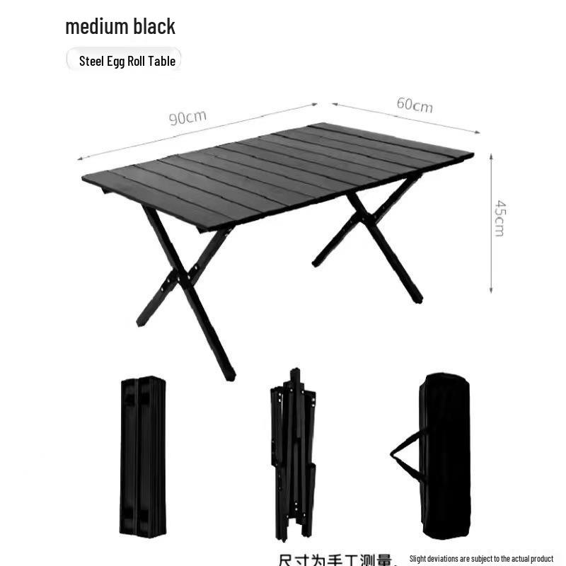 Portable Folding Roll-Up Camping Table and Chairs Set for Outdoor Picnics and BBQs
