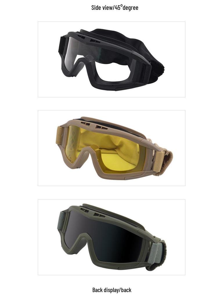 Unisex Tactical Goggles: Outdoor CS Glasses for Special Forces - Explosion-Proof & UV Protection