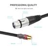 Metal RCAs to 3Pin Female Adapters Cable for Sound Connection for DJs And Musicians