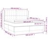 Box Spring Bed with Mattress Dark Green 160x200 cm Velvet