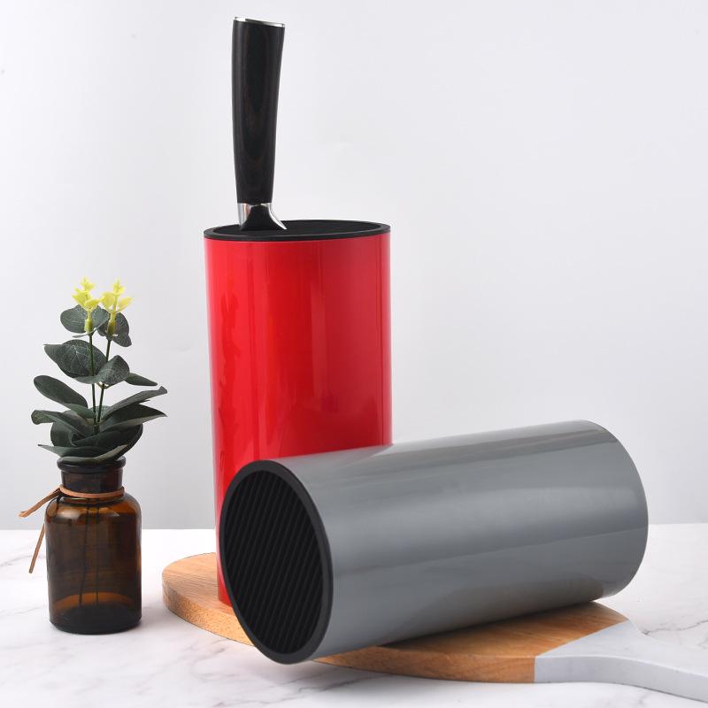 Nordic Style Multifunctional Kitchen Knife Holder - Simple Plastic Storage Block