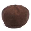 Universal Chemistry Hard Linen Brown Newsboy Cap