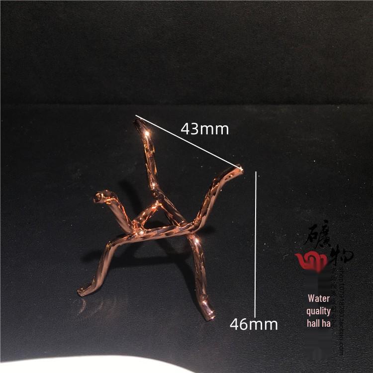 Crystal Stone Metal Bracket Alloy Display Shelf Decor