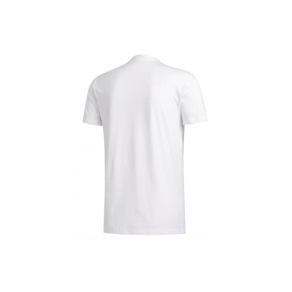 Adidas T Shirts Men's White Crew Neck Moderate Straight Fit FM4774