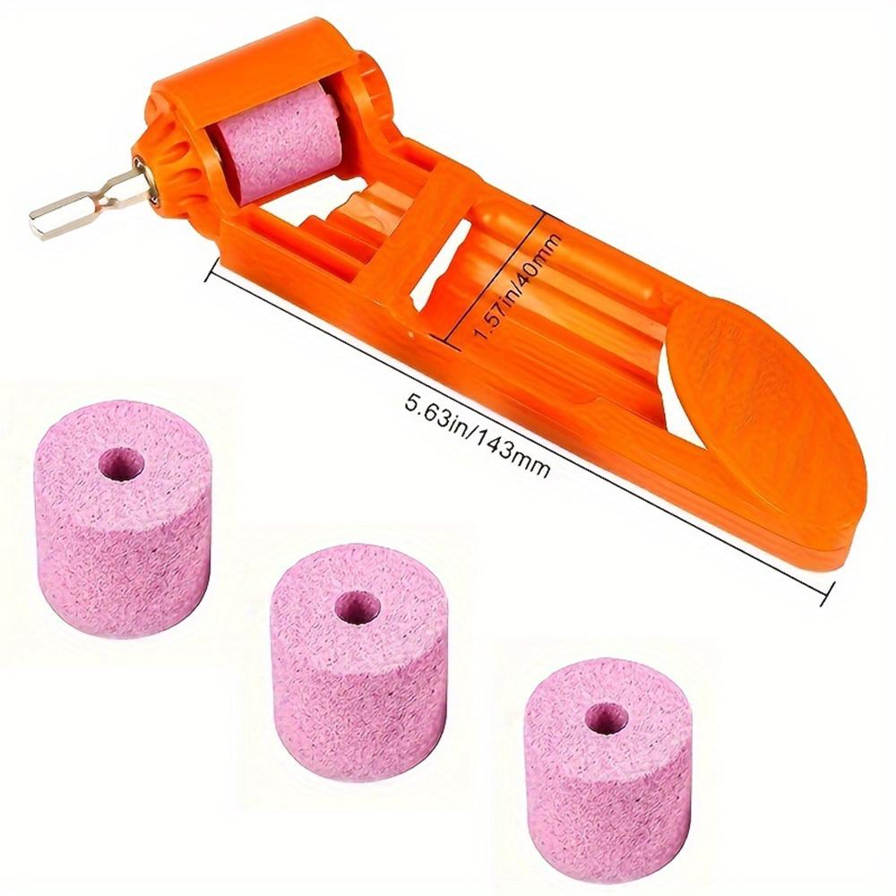 1 Set Portable Drill Bit Sharpener With Grinding Wheel For Quick And Easy Sharpening Of Nail Drill Bits, Sharp And Ready