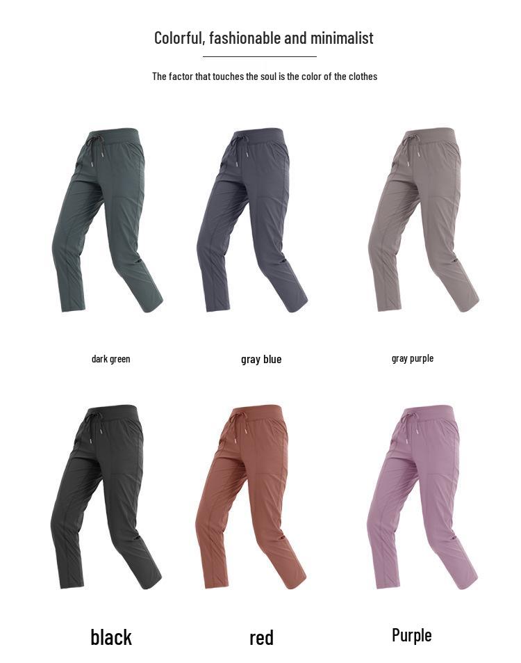 Lulu Damen Leichte Schnelltrocknende Fitnesshose mit Geradem Bein