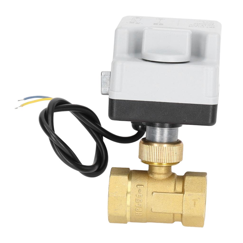 Motorized Ball Valve Electrical 2 Way Normally Closed Manual Automatic DN20 DC12V~24V