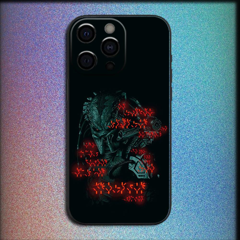 Cool Predator Phone Case For iPhone 16,15,14,13,12,11,Pro,X,XS,Max,XR,Plus,Mini Soft Black Cover