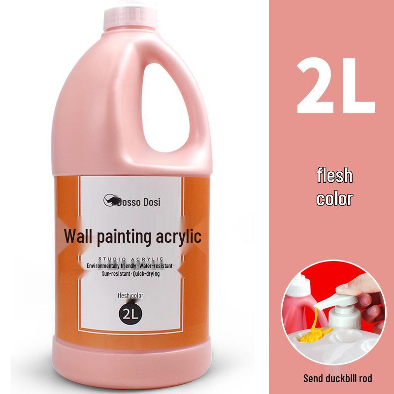 2L Acrylic Paint Bucket for Wall, Textile & Graffiti DIY Projects