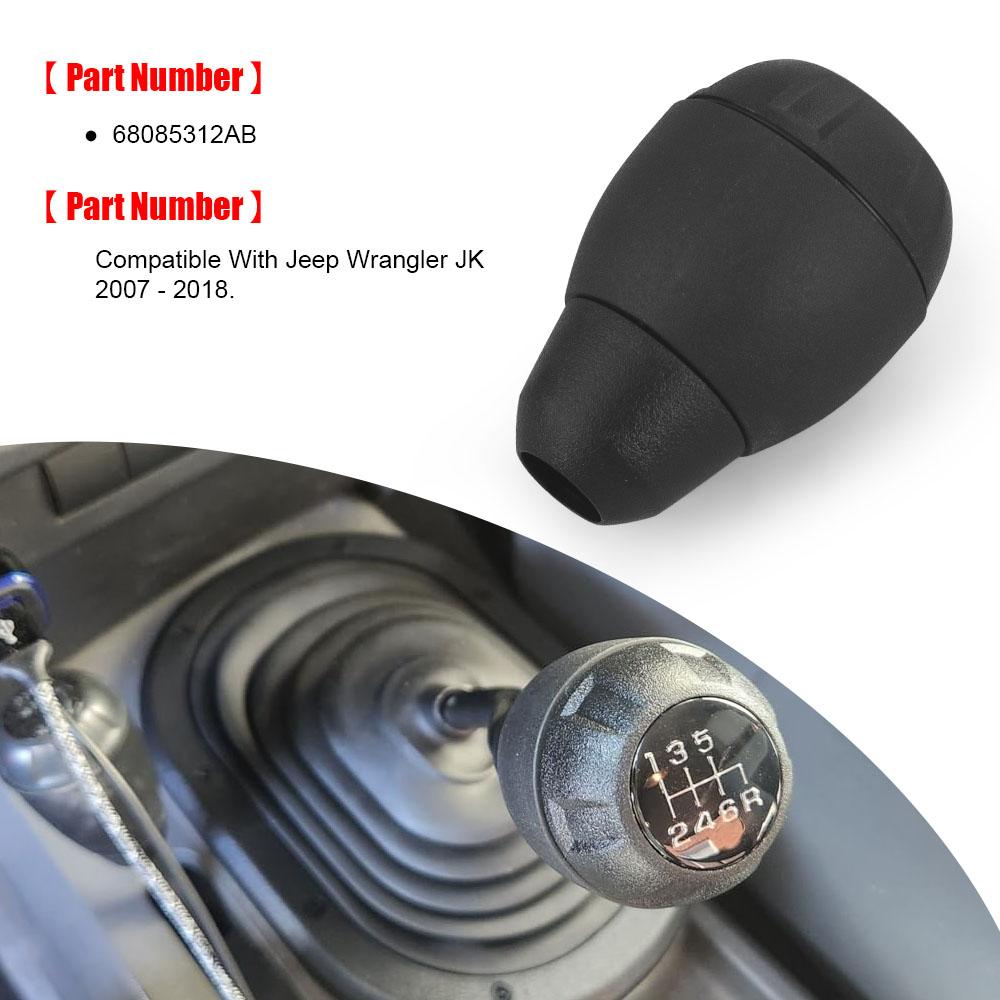 6 Gang Schaltknauf Schalthebel 68085312AB Schaltkopf Für Jeep Wrangler JK 2007-2018