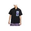 Jordan Laser Pattern Embroidery Short Sleeve T-Shirt Men Tops Black DV6283-010
