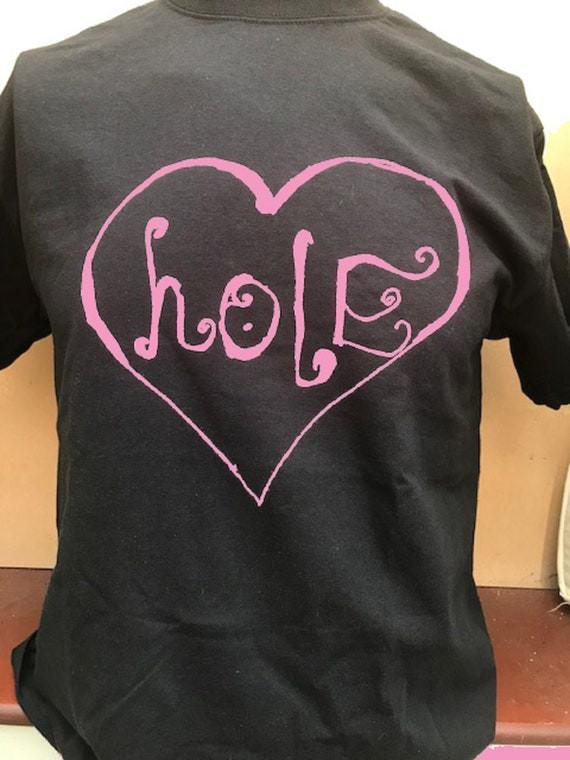 

Футболка с дырками Кортни Лав гранж Курт Кобейн Футболка Музыка рок панк Унисекс Футболка S