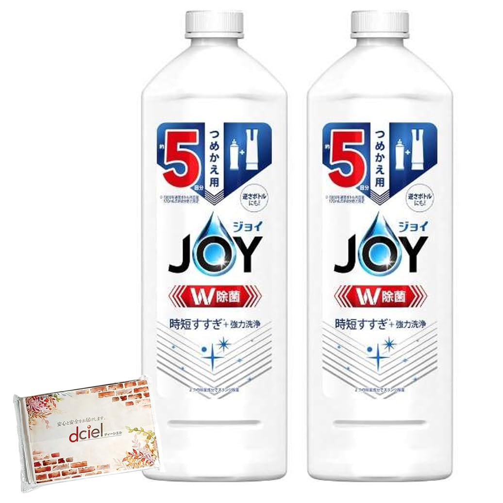 

of Joy Disinfecting Joy Compact Dishwashing Detergent Refill Large Capacity 670mL Dciel Pocket Tissue Included [Set 2]