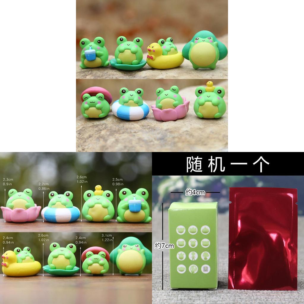 Frog Plush Toy Set With Creative Diy Micro Landscape For Kids And Collectors