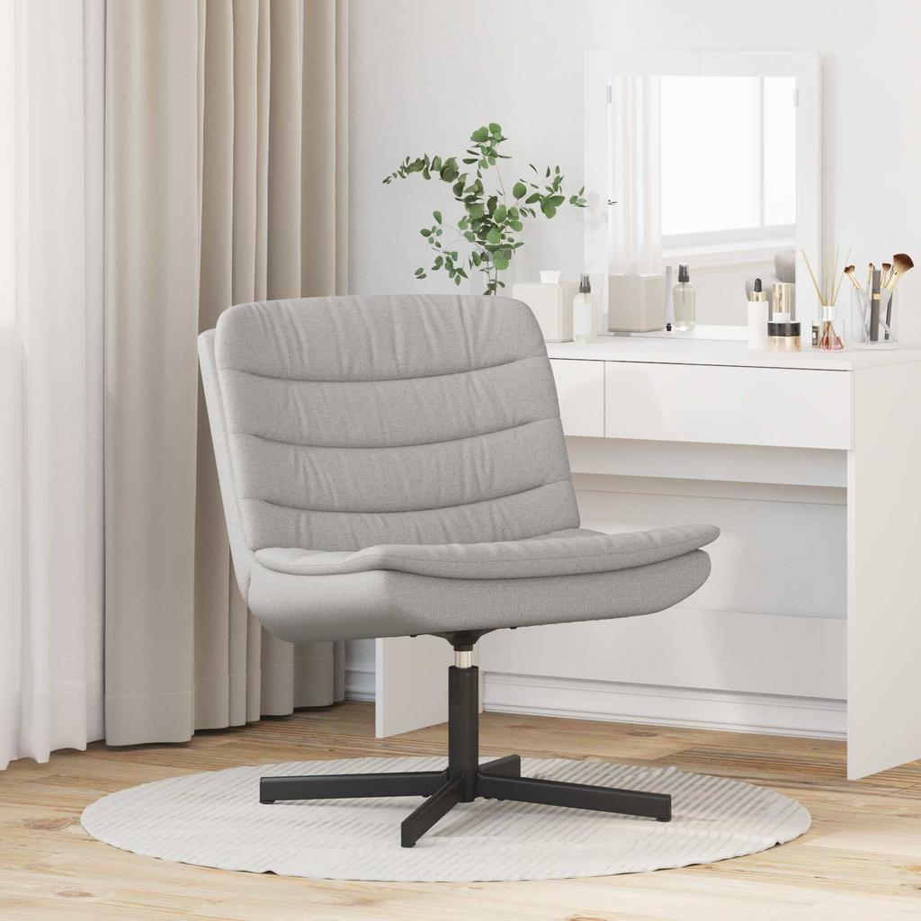 Swivel Chair Cloud Grey 63 x 75 x 76 cm Fabric