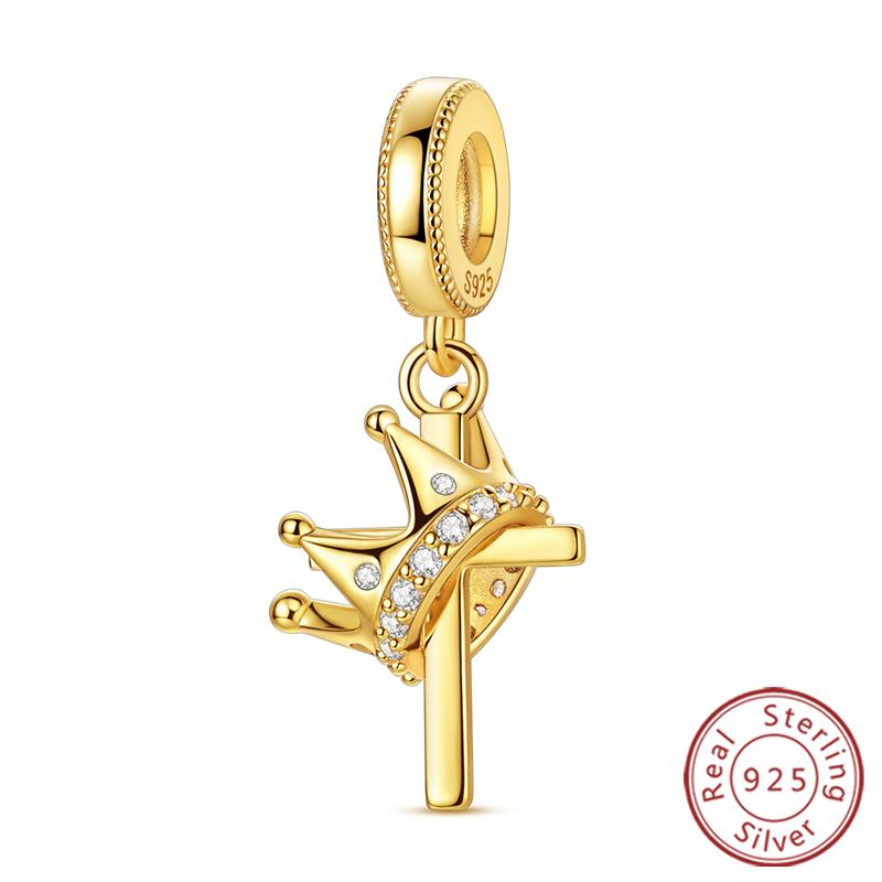 New Original Charms Beads Copper Whale Cross Butterfly Medusa Charm Fit Bracelet Bangle Pendent Woman Jewelry Gift