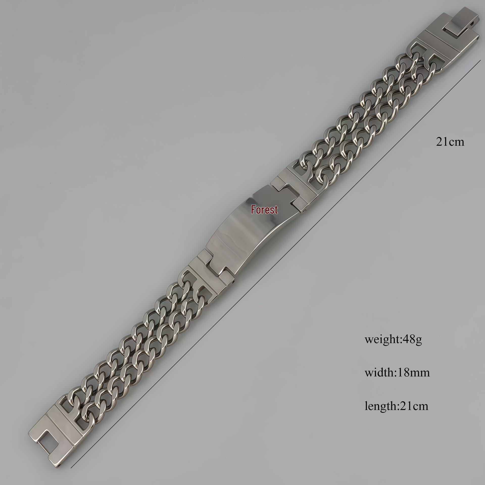 

Европейский и американский ретро доминирующий мужской браслет - Нержавеющая сталь Хип-хоп панк стиль Stainless Steel