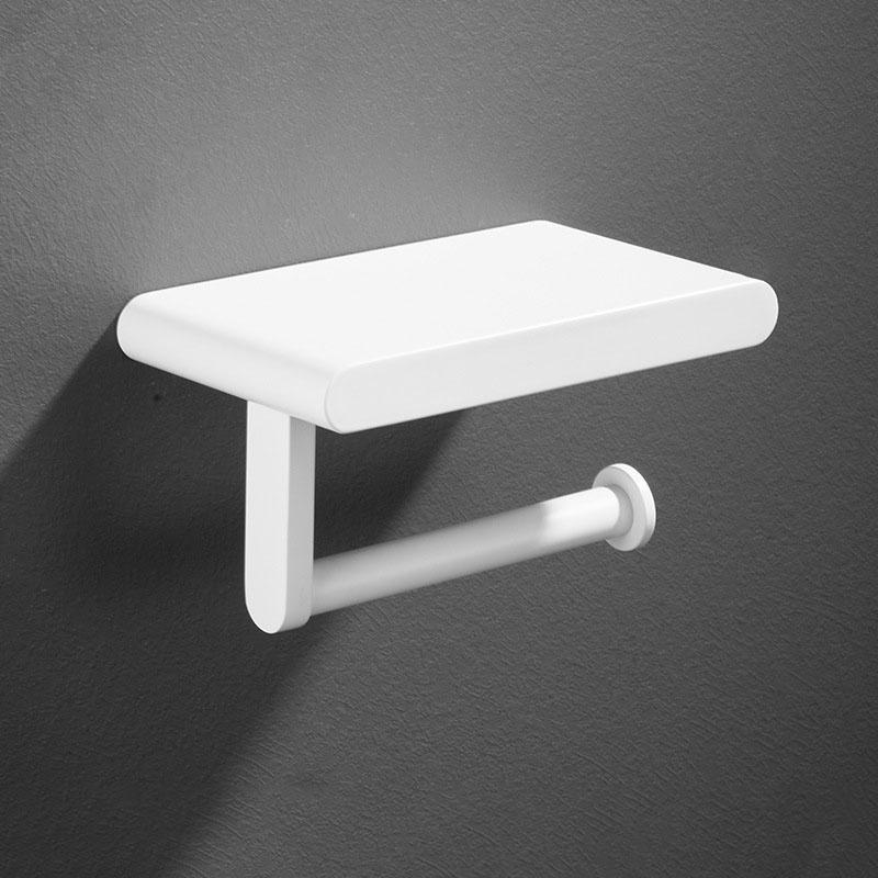 Gray Brass Bathroom Paper Towel Holder Wall Mounted Roll Holder Home Toilet Paper Holder Cell Phone Holder Bathroom Accessories