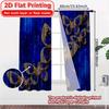 2D FLAT PRINTING 2pcs Curtains (Without Rod) Elegant Butterfly Design Modern Fashionable Curtainments During the New Year