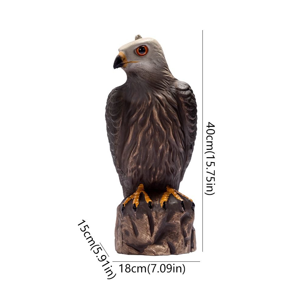 Sturdy Eagle Repellents Statue Lifelike Birds Decoy Hawk Creative Hawk Ornament Outdoor Courtyard
